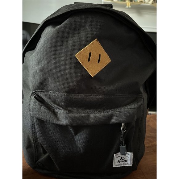 Everest Black Nylon Backpack Medium Size - Picture 5 of 6
